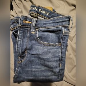 American Eagle super high rise jegging crop size 00 regular